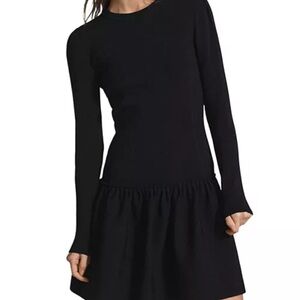 Reiss Black Long Sleeve Dress